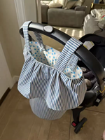 Organisateur de poussette universel en forme de seau multi-poches, sac à couches pour poussette, chariot, accessoire de poussette, fabrication sur mesure