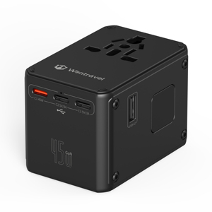 Wontravel 45W Multi Function Travel Adapter Universal Socket to US AUS EU UK Power <b>Plug</b> Travel Adaptor - Product Image 1