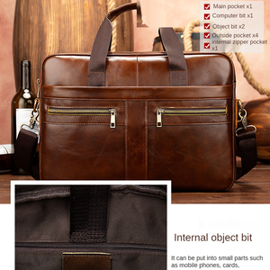 Serviette d'affaires <span class=keywords><strong>en</strong></span> <span class=keywords><strong>cuir</strong></span> étanche pour hommes, mallette multifonctionnel mince et légère avec logo personnalisé, sac pour <span class=keywords><strong>ordinateur</strong></span> portable, offre spéciale, - Product Image 1