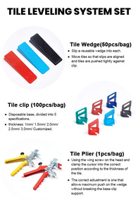 5mm sứ sàn leveler gạch Gốm San lấp mặt bằng Clip hệ thống gạch PP vật liệu tự san lấp mặt bằng hệ thống gạch Spacer chéo nêm - Product Image 4