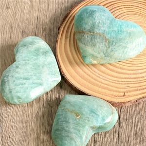 Piedra de Amazonita en Forma de Corazón, Cristal Natural Pulido de Alta Calidad al por Mayor, para Decoración del Hogar - Product Image 3