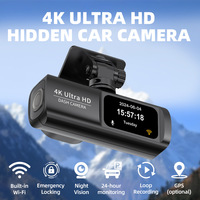 Nieuwe producten 4K verborgen dashcam dubbele autocamera nachtzicht full color G-sensor lusopname met WiFi mini UHD auto black box