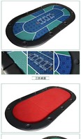 Tapis de jeu de casino à deux volets avec tissu imperméable, roulette texax, tenue em blackjack, table de poker, fournisseur de plateau de table, Offre Spéciale