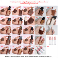 Fond de teint liquide vegan personnalisé, 104 couleurs, imperméable, couvrance totale, fini mat, crème de maquillage, marque privée, SPF
