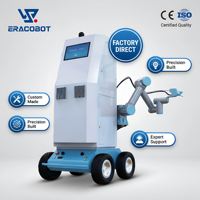 Robot de Pulverización Inteligente Seguro Basado en AMR, Caja de Engranajes de Motor, Diseño Antivibración de 6 Ejes, Recubrimiento Láser SLAM, Cobot de 5KG de Acero Inoxidable
