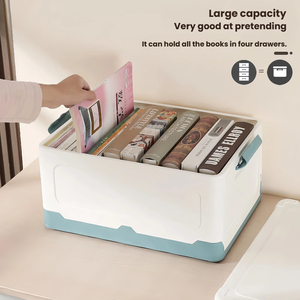 Boîte de rangement pliable en plastique PP, organisateur empilable et pliable, grande capacité, portable, pour jouets et usage domestique - Product Image 3