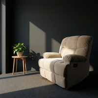 Fauteuil inclinable multifonctionnel au design moderne personnalisé, en tissu et métal, avec fonction massage, pliable, pour le loisir
