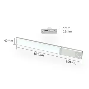 Banqcn sotto le luci del Cabinet sensore di movimento luce a LED USB-C ricaricabile regolabile Stick magnetico Wireless ovunque luce notturna