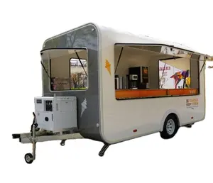 Luncheon Trailer Restaurant Trailer Remorque Alimentaire Space Food Truck Breakfast Cart