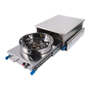 Cuisine extérieure <span class=keywords><strong>pour</strong></span> camping-car, cuisinière à gaz encastrée coulissante, plan de travail <span class=keywords><strong>pour</strong></span> camping-car, caravane, fourneau coulissant - Product Image 1