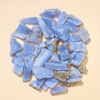 Piedras curativas de cristal en bruto al por mayor, piedras en bruto de ágata de encaje azul Natural de alta calidad para decoración del hogar