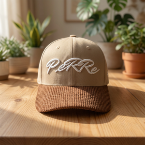 Gorra <span class=keywords><strong>de</strong></span> Béisbol <span class=keywords><strong>de</strong></span> Seis Paneles Personalizada con Parche Tejido <span class=keywords><strong>de</strong></span> Dos Tonos, Corduroy y Algodón, Logotipo Bordado, Gorras Deportivas <span class=keywords><strong>de</strong></span> Diseño - Product Image 1