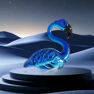 Personalizzato 3D Laser di cristallo <span class=keywords><strong>cigno</strong></span> coppia figurine di cristallo <span class=keywords><strong>blu</strong></span> <span class=keywords><strong>cigno</strong></span> di cristallo personalizzato per souvenir di nozze - Product Image 2