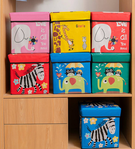 Boîte de <span class=keywords><strong>rangement</strong></span> pliable en tissu imperméable pour jouets, vêtements et autres articles - Product Image 5