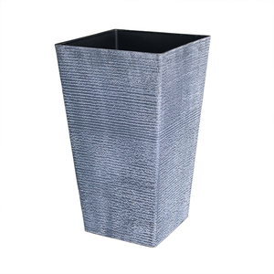 Tall Square Outdoor Planter Large Vases Plastic Home Hotel Flower Pots Home Decor Plants Vase And Pot
