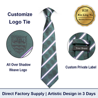 Venta Directa de Fábrica, Corbatas con Logotipo Personalizado, Logotipos Tejidos en Toda la Superficie, Corbatas Escolares Personalizadas, Marca Privada para Estudiantes