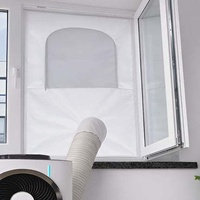 Panneau en tissu polyester pour climatiseur mobile transfrontalier, isolation souple, joint de fenêtre coulissante, sans perçage requis
