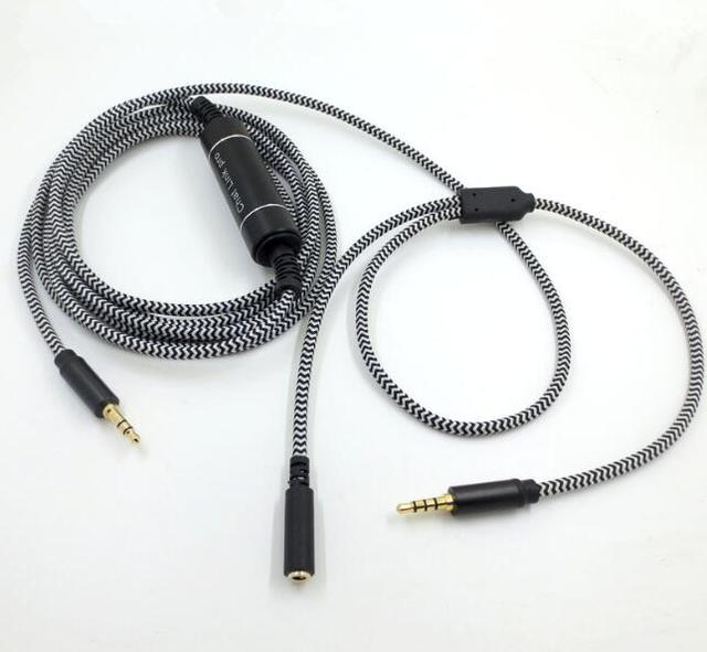 Headset Inline Cable for ASTRO A40 Gaming Xbox One Controller PS4 Audio Chat Talkback Braided Threads