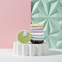Éponge démaquillante douce en fibres rondes, éponge nettoyante pour le visage, éponge démaquillante double face, facile à utiliser, outils de démaquillage beauté