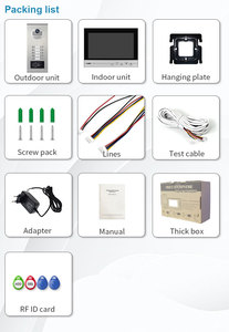 10 nút cho đa căn hộ 9 inch màn hình tuya wifi thông minh <span class=keywords><strong>video</strong></span> cửa điện thoại với IP 65 máy ảnh không thấm nước Interphone - Product Image 6