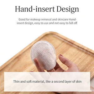 Y207 Lingettes démaquillantes rondes à insérer au <span class=keywords><strong>doigt</strong></span>, pour le soin des ongles et de la peau, en forme de fer à cheval, pour le nettoyage du visage, en coton - Product Image 4