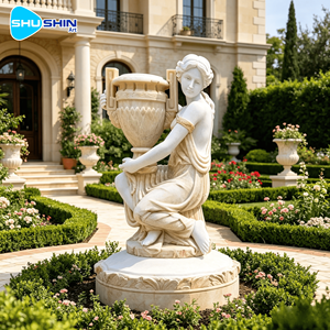 Estatua <span class=keywords><strong>de</strong></span> Mármol Moderna Hecha a Mano <span class=keywords><strong>de</strong></span> Tamaño Real para Jardín Exterior - Product Image 5