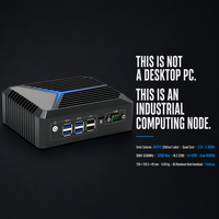 Yanling J6412 Nouveau Mini-ordinateur Industriel DDR4 Linux PC Quad Core Démarrage Automatique Montage sur Rail DIN Sans Ventilateur