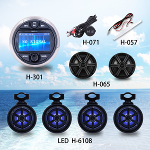 ลำโพงทาวเวอร์ 500 วัตต์ ขนาด 8 นิ้ว ลำโพงวิทยุสำหรับเรือ กันน้ำ พร้อมไฟ LED สีสันสดใส - Product Image 5