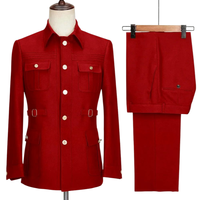 Nouvel ensemble de costume pour homme composé d'une veste et d'un pantalon. Robe de mariée, robe de bal, costume d'affaires.