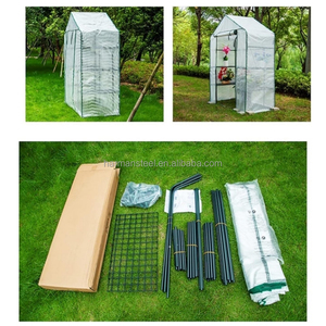 Tienda de campaña de invernadero para el hogar, sala de crecimiento de plantas verdes de tomate para jardín, balcón, marco de acero resistente con cremalleras dobles - Product Image 5