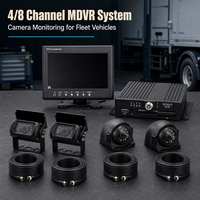 Système de caméra DVR mobile 4G WiFi 4/8 canaux avec GPS, vision nocturne IP68 et enregistrement en boucle pour la surveillance des bus, camions et flottes de véhicules