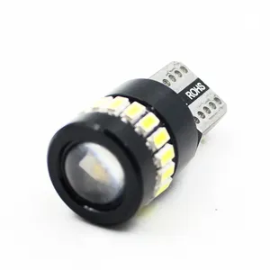 مصباح LED 16SMD 3014 T10 مصباح كانبوس مصباح ليد أبيض للسيارة خالي من الأخطاء T10 مصباح ضباب ليد لداخل السيارة لوحة أرقام السيارة H4 مصباح ليد