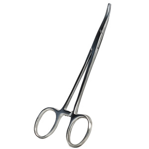 Pinzas hemostáticas, pinzas médicas pequeñas, acero inoxidable, portaagujas para pesca/mascotas, para depilar orejas, cabeza curva, para uso vascular - Product Image 3