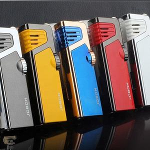 JOBON torche de cuisine en métal cigarette logo personnalisé bougie au gaz butane vente en gros briquet à jet accessoires pour fumer en vrac - Product Image 1