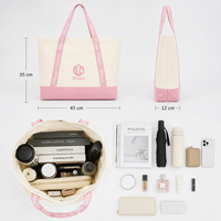 Katoenen canvas tas op maat met logo opdruk, herbruikbare boodschappentas voor retailmerken, zakelijke geschenken, bulkbestellingen