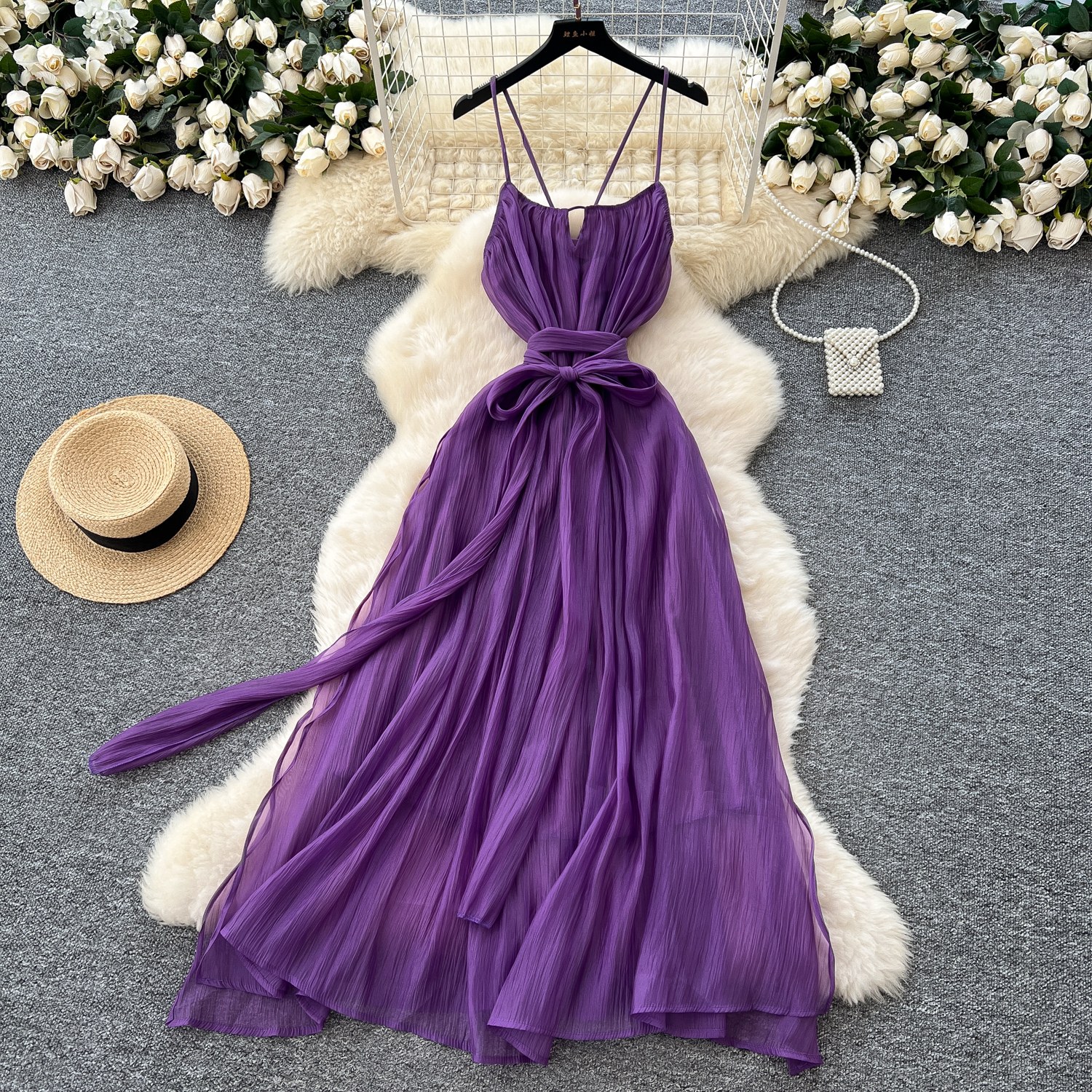 green emerald velvet dress Berry Silk Chiffon Hand Pleated Gown