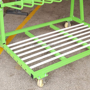 <strong>Cantilevered</strong> Three Layers Heavy Duty Aluminum Profile Transport Cart Shelves for Warehouse Industrial <strong>Rack</strong> - Product Image 6