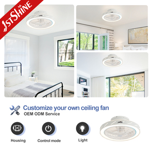 1stshine ventilateur de plafond led profil bas design fantaisie ABS pales ventilateur de plafond led intérieur avec télécommande - Product Image 4