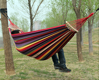 Hamac d'extérieur en toile épaisse anti-retournement, simple ou double, pour chambre d'étudiant, dortoir, intérieur, chaise suspendue pour adulte