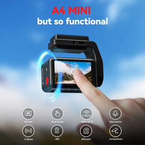 Redtiger Nhà Phân Phối A4 2.5K Phía Trước Và 1080P Phía Sau Với GPS Hệ Thống Theo Dõi Xe Hộp Đen 4K Dual Night Dash Mini Máy Ảnh - Product Image 3