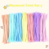 100 pièces 30cm chenille tiges nettoyeurs de tuyaux enfants en peluche jouet éducatif coloré nettoyeur de tuyaux jouets à la main bricolage artisanat fournitures