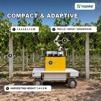 Robot agricole automatique pour la cueillette et la récolte des raisins, bras robotique collaboratif programmable par IA