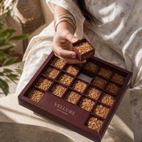 Boîte d'emballage en papier pour chocolats, bonbons, dattes, cadeaux de la Saint-Valentin, emballage de dattes au chocolat, boîte pour le Moyen-Orient