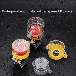 ฝาครอบปิดสวิตช์แบบกดปุ่มหยุดฉุกเฉินพลาสติกหุ้มแบบติดตั้งสีเหลือง - Product Image 6