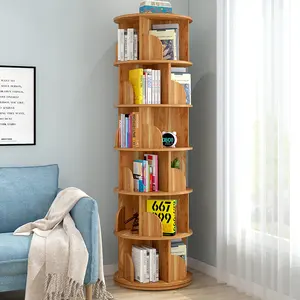 Rotierendes Bücherregal 360 Grad drehbares Kinder-Bücherregal Wohn möbel Drehbare Aufbewahrung halter Gestelle Bücherregal für Kinder