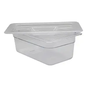 Recipiente Rectangular de Policarbonato para Almacenamiento de Alimentos con Tapa Abatible, Apto para Lavavajillas, Conservación de Frescura, Recipiente de Plástico para Cocina - Product Image 4