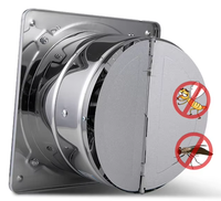 Ventilateur d'extraction industriel axial mural latéral à faible bruit pour salle de bain, cuisine et serre