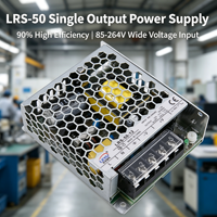 Alimentation à découpage LEYU LRS-50 50W à sortie unique 24V 2.2A AC/DC, transformateur encastré pour machine d'automatisation