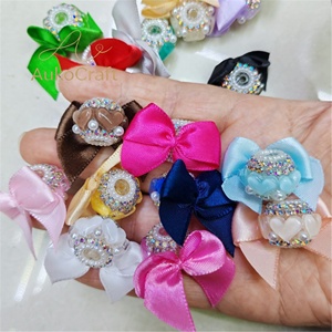 Nouvelles perles fantaisie en tissu, nœuds et fleurs perlées pour stylos à perles, porte-clés pour le marché européen et américain - Product Image 1