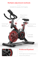 Vélo d'Appartement Pliable de Chaîne de Salles de Sport Commerciales avec Moteur et Écran d'Affichage LED pour Usage Domestique ou en Salle de Sport